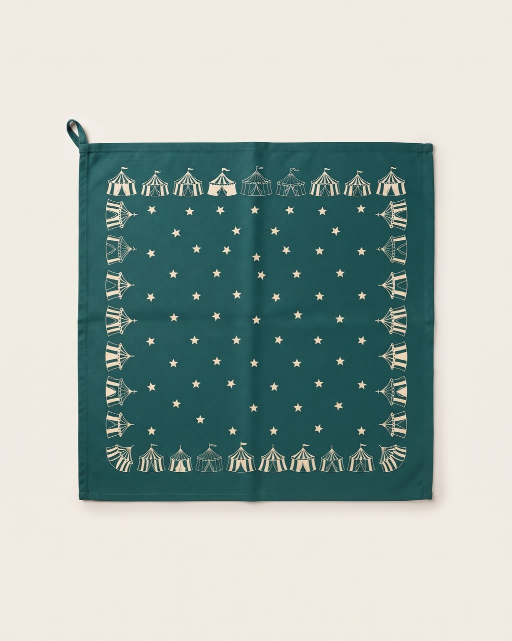 Ringside Stars Tea Towel in Teal